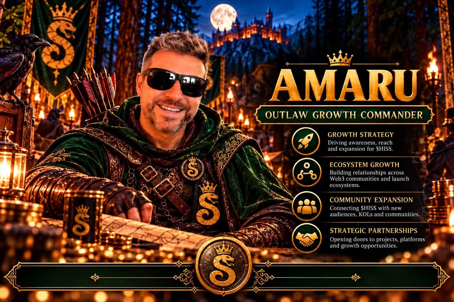 Amaru, Outlaw Growth Commander